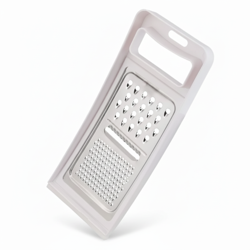 Stainless Steel Flat Grater — 3-Way Multi-Function Cheese & Vegetable Grater