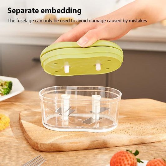 Manual Hand Pull Vegetable & Garlic Chopper Multi Use Food Cutter