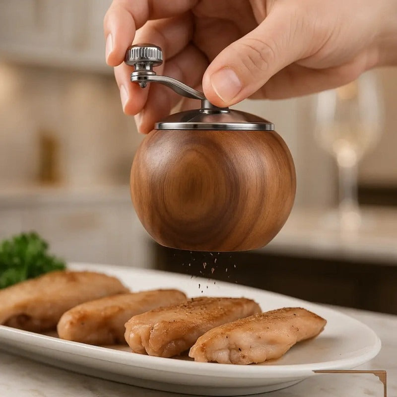 Premium Wooden Pepper & Spice Grinder