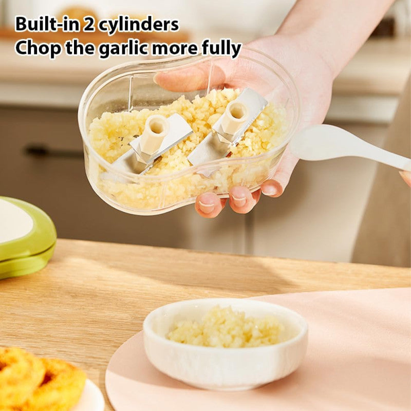 Manual Hand Pull Vegetable & Garlic Chopper Multi Use Food Cutter